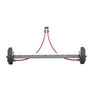 Eje Al-ko con freno plus 1800 kg (Suspensión hexagonal de caucho) - Imagen 1